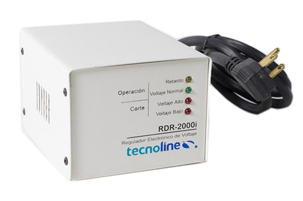 tecnoline 2000watts regulador para linea blanca, color blanco metalico